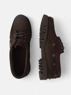 Silbon Zapatos-Zapato nautico serraje Marron