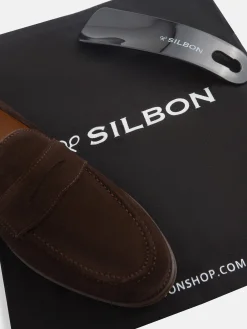 Silbon Zapatos-Zapato penny ante Marron