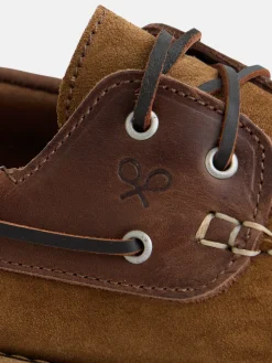 Silbon Zapatos-Zapato sport nautico combinado Marron