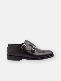 Silbon Zapatos-Zapato vestir monkstrap piel Negro