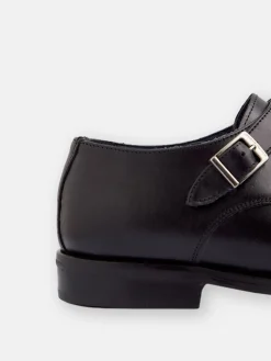 Silbon Zapatos-Zapato vestir monkstrap piel Negro